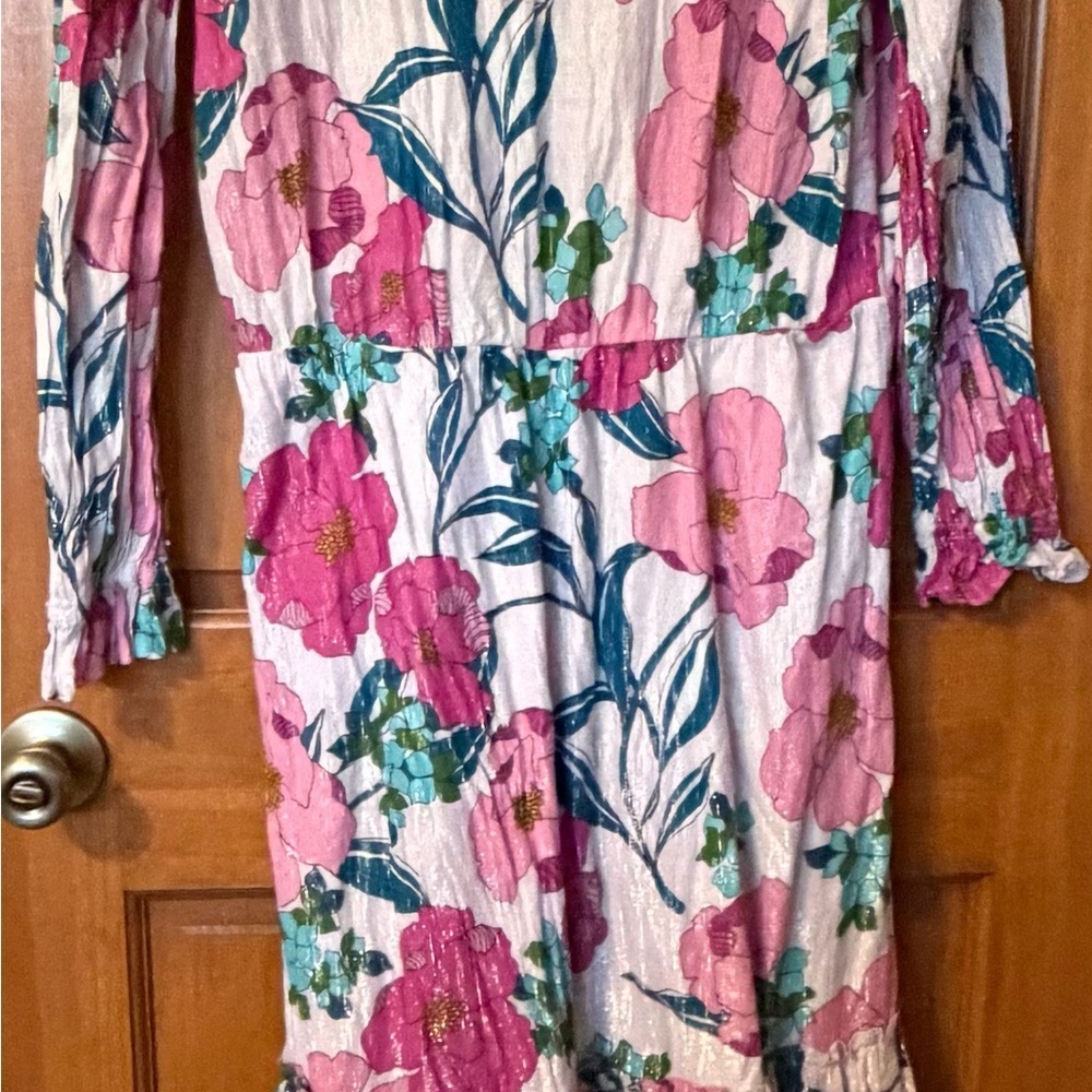 INC International Concepts Pink Floral Dress - Picture 4 of 7